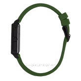 CHRIST VERRA LITE CV 12260L-36 BLK/GRN Women Watches Green Black Rubber Strap